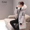 Winter Warm Fur Collar Hooded Women Parka Comfortable Zipper Pockets Design Long Jacket Elegant Slim Thick Female Coats