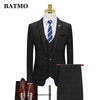 BATMO     plaid casual men suits,wedding suits for men SJT822
