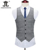 Blazer Vest Pants High-end Brand Boutique  Classic Plaid Houndstooth Mens Formal Office Business Suit Groom Wedding Dress