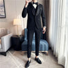 Boutique Men's Suit Set Jacket Trouser Vest Business Casual Men's Wedding Groom Dress Host Banquet Evening Dress Three Piece Set