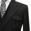 Cenne Des Graoom  Black Suits for Men  Coat Design Right Side Button Jacket Pants 2 Pcs Set Wedding Dress Party Groomsman