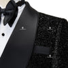 Cenne Des Graoom   Men's Suit Tuxedo for Wedding Double Breasted Shiny Jacket 2 Pieces with Belt Slim Fit Costume Homme