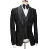 Cenne Des Graoom Latest Coat Design Men Suits Tailor-Made Tuxedo 3 Pieces Blazer Wedding Party Singer Groom Costume Homme Black