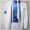 Classic  MJ Michael Jackson Smooth Criminal Classic White Stripe Skinny Party Casual Suit FULL Outfit