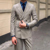Custom  Vertical Stripe Wedding Suits for Men Slim Groom  Man Party Formal Business Male Suit 2 Piece Blazer Pants