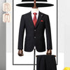 (Customized Sizes) Premium Suit British Black/Blue High-end Business Formal Dress Suit for Men's Slim-fit Groom Wedding Attire