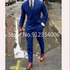 Double Breasted Grey Wedding Suit Prom Men Suit Groom Tuxedo Man Blazer Latest Design Costume Homme Men's Suit 2 Pcs Jacket Pant