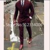 Double Breasted Grey Wedding Suit Prom Men Suit Groom Tuxedo Man Blazer Latest Design Costume Homme Men's Suit 2 Pcs Jacket Pant