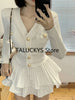 Elegant Dress 2 Piece Skirt Set Office Lady Casual French Knitted Top + Women Party Sexy Mini Skirt Korean  Autumn 2023