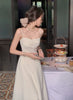 Elegant White Casual Midi Dress Women Summer Spaghetti Strap Vintage A-Line Party Vestidos Femme Prom Robe Clothes New