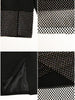 Fantoye Glitter Diamond Shiny Women Blazer Set Double Layer Blazer Fishnet Skirt Female Two Piece Set  Club Night Outfits
