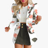 Long Sleeve Blazers And Skirts Two Piece Sets Women  Autumn Office Elegant Blazer Floral Skirt 2 Peice Sets