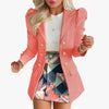 Long Sleeve Blazers And Skirts Two Piece Sets Women  Autumn Office Elegant Blazer Floral Skirt 2 Peice Sets