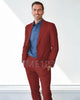 Formal Men Suit 2 pieces Slim Fit Single Breast Mens Suits Bespoke Groom Tuxedo Blazer for Wedding Prom Jacket Pants Terno