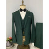 Formal Men's Suits Three Piece Set Business Casual Office Suit Coat Wedding Tuxedo for Bridegroom 2024 3 Pcs Coat + Vest + Pants