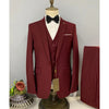 Formal Men's Suits Three Piece Set Business Casual Office Suit Coat Wedding Tuxedo for Bridegroom 2024 3 Pcs Coat + Vest + Pants