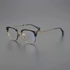 Gatenac Vintage Acetate Titanium Eyeglasses Frame Men Square Retro Prescription Myopia Glasses Frame Luxury Brand Eyewear