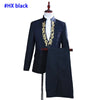 Gold Embroidery Suit Men Stand Collar Diamond Mens Blazer with Pants Wedding Groom Tuxedo Suits Stage Singer Party Costume Homme