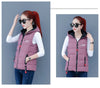 Autumn Winter Down Cotton Vest Women Short Jacket OuterWear All-Match Sleeveless Waistcoat Vests Woman Coat 3XL