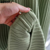 elegant OL turtleneck slim long Sweater dress women Thick knit Autumn Winter dress female Slim A-line basic dress casual