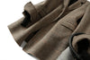 Handmade 90%Wool Women Plaid Blazer Coat Elegant Chic Wool Blend Khaki Blue Winter Coats