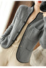 100%Pure Wool Sweater Autumn/Winter Women's Stand-up Collar Cardigan Casual Knit Tops Korean Female Jacket