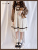 Autumn Winter Girls Vintage Sweet Lolita Jsk Dress Women Cute Bear Embroidery Plush Pocket Loose Corduroy Party Strap Dresses
