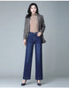 Winter Jeans for Women Velvet Warm Wide Leg Jeans Ladies Stretch Denim Pants Straight Trousers Fleece Cold Jean Mujer