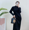 Tianpei Pleats Spring Autumn Winter Women Long Sleeve Comfortable Dress Korean Style Casual Designer Clothes