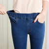 Women's Elastic high waist Skinny Jeans clothes 5XL 6XL Women black blue pocket mom Jeans skinny Stretch Denim Pants