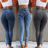 Belted High Waist Skinny Jeans Women Loose Stretch Denim Long Pants Skinny Jeans Women Stretch Denim Long Pants