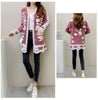 Winter Cardigan Sweater Women's Mid-length Buttons Sexy Slim Imitation mink cardigan Jacket Female Knitted Sweater Tops