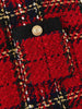 Tweed women red plaid blazers 2021winter women vintage jackets female patchwork blazer coats girls chic outfit clothes
