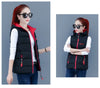 Autumn Winter Down Cotton Vest Women Short Jacket OuterWear All-Match Sleeveless Waistcoat Vests Woman Coat 3XL