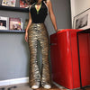 high waist leopard print flare leggings autumn winter women sexy bodycon trousers club pants