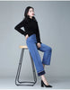 Winter Jeans for Women Velvet Warm Wide Leg Jeans Ladies Stretch Denim Pants Straight Trousers Fleece Cold Jean Mujer