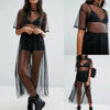 Sexy Women Party Evening Black See Through Mesh Dress Sheer Maxi Dress Tulle Lace long Dress Casual Sexy Party Vintage Bodycon