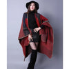 Winter Poncho Women Capes Scarf Imitation Cashmere Ladies Scarves Warm Shawls Wraps Woman Ponchos Bufanda Mujer Foulard