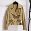 Spring Autumn Women Jacket Causal Windbreaker Famale Basic Jackets Short Coats Double breasted Ladies Outwear Tops K314