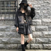 Embroidery Leopard Jeans Jacket Feminine Short Coats Distressed Brushed Streetwear Loose Spring Autumn Outwear Women's Jackets