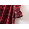 Spring Autumn Women Casual Plaid Night Dress Female 100% Cotton Nightgown Long Sleeve Sleepshirts Large Size Home Dress