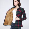 Winter Plus Thick Fleece Women's Warm Plaid Shirt Coat Lady Casual Velvet Jacket Tops Brand Woman Clothes Outerwear