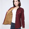 Winter Plus Thick Fleece Women's Warm Plaid Shirt Coat Lady Casual Velvet Jacket Tops Brand Woman Clothes Outerwear