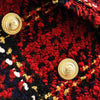 Tweed women red plaid blazers 2021winter women vintage jackets female patchwork blazer coats girls chic outfit clothes