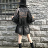 Embroidery Leopard Jeans Jacket Feminine Short Coats Distressed Brushed Streetwear Loose Spring Autumn Outwear Women's Jackets