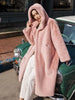 Women Winter Faux Fur Coat Hooded Long Fur Coats Thick Warm Female Plush Plus Size Loose OverCoat