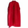 Pleated Classical Vintage Dress Turtleneck Loose High Aesthetic Designer Women Abayas Elegant Clothing