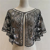Women's 1920s Shawl Beaded Sequin Deco Evening Cape Bolero Flapper Cover Up European And American Wedding Dress Shawl On Stage