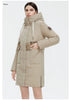 brand women's coat Women's winter jacket down parka warm outwear Female black patchwork thick jacket 020