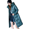 Winter Long Down Jacket Women's Thick Cotton Parkas Outwear Plus size 4XL Loose Windproof Hooded Snow Coat Female